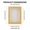 Classic Natural Wood Shadow Box Frame with Acrylic Front - White Suede Backing, 30 Sizes